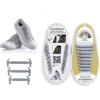 SCHNÜRRLIE Schnürsenkel Silikon Schnürbänder - elastische flache Laces, für Sneaker, Turnschuhe, Sportschuhe uvm