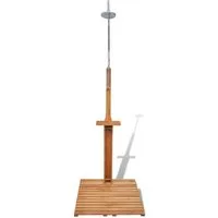 vidaXL Gartendusche, Bodendusche Holz