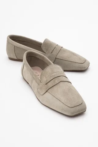 Morne Leder Loafer Damen