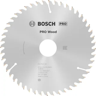 Bosch PRO Kreissägeblatt Optiline Wood für Handkreissägen ø 165 mm, 30 mm Bohrung - 2608641175