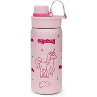 ergobag Trinkflasche Edelstahl Trinkflasche, auslaufsicher und kohlensäuregeeignet
