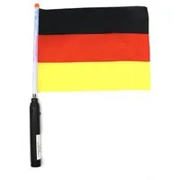 Luna24 simply great ideas... Fahne Deutschland-Fahne mit Nationalhymne batteriebetrieben, 2 Stück (3-St)