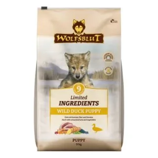 WOLFSBLUT Limited Ingredients Trockenfutter Hund, Puppy, Wild Duck 9 kg