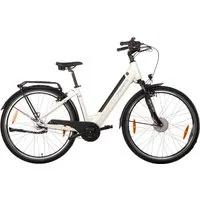 SAXONETTE E-Bike Cityrad SAXONETTE Comfort Plus 5.0 E-Bike Damen 28 Zoll, 7 Gang Shimano Nexus 7 Gänge Schaltwerk, Nabenschaltung, Frontmotor, 468 Wh, (Packung), (mit integr. Akku), Elektrofahrrad für Alltag und Einkauf