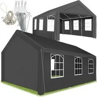tectake Pavillon Jasko, mit 4 Seitenteilen, (600 x 400 x 315 cm, Komplettset), wasserdicht