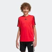 adidas Sportswear T-Shirt TRAIN ESSENTIALS 3-STREIFEN KIDS für Kinder, mit Rundhalsausschnitt, ohne Verschluss, aus Polyester