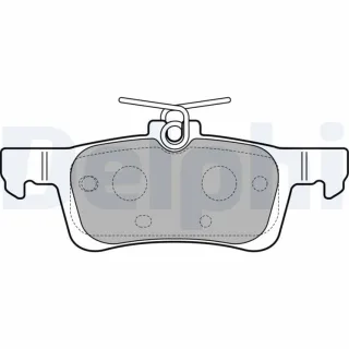 Delphi Bremsbel?ge hinten Citroen Peugeot LP2503