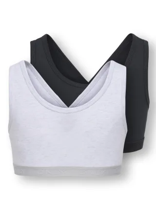 KIDS ONLY - KOGLOLA 2-P REVERSIBLE LOGO TOP ACC NOOS Super Light Grey Melange - Gr. - 140