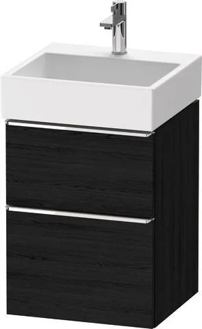 Duravit D-Neo Waschtischunterbau wandhängend Eiche Schwarz Matt 484x442x625 mm - DE4370010160000 DE4370010160000