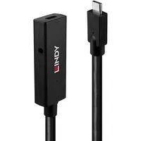 USB 3.2 Gen 2 Aktivverlängerungskabel, USB-C Stecker > USB-C Buchse schwarz, 5 Meter
