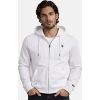 U.S. Polo Assn. Sweatjacke USAuustin – Herren Hoodie mit Reißverschluss Mit Kapuze, durchgehender Reißverschluss, seitliche Eingrifftaschen