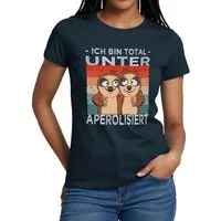 Spreadshirt T-Shirt Faultier Total Unter Aperolisiert Aperol JGA Frauen T-Shirt (1-tlg)