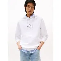 Tommy Hilfiger Hoodie OUTLINE FLAG SCRIPT HOODIE mit kontrastfarbener Stickerei