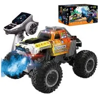Esun RC-Auto RC Auto Ferngesteuerter 1:12 Monster Truck Ferngesteuert mit Spray (Set, Komplettset), Ferngesteuertes Auto ab 3 Jahre Mädchen Kinder