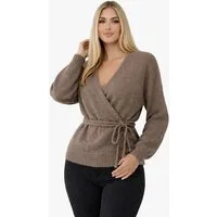 Worldclassca Cardigan Worldclassca Damen Wickelcardigan Cardigan Wickelstrickjacke Pullover Neue Kollektion - Stilvolle und gemütliche Strickmode für Damen