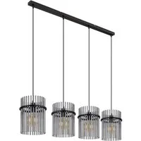 GLOBO LIGHTING Pendelleuchte GORLEY, ohne Leuchtmittel, Design Glasstäbe, Deckenlampe, Wohnzimmer, Esszimmer, Hängeleuchte