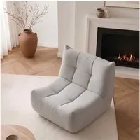 Totnz Sitzsack ergonomische Form, aus hochelastischer Schaum, weich & bequem (moderner Loungesessel für Wohn- und Schlafzimmer), ohne Montage, Chenille-Stoff