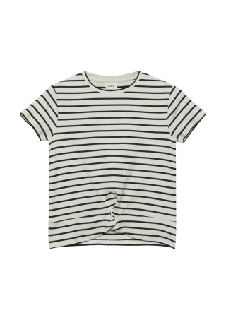 s.Oliver - T-Shirt creme/schwarz - Gr. - 140