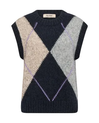 MOS MOSH - MMJennine Knit Vest salute navy - Gr. - S