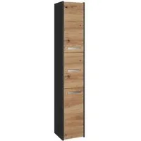 ibonto Hochschrank Badezimmerschrank Eleganter platzsparender Badregal
