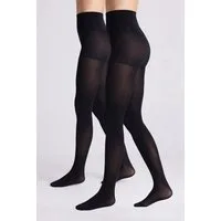 YSABEL MORA Shaping-Strumpfhose 70 DEN (2er Pack) mit formgebendem Slip, elastischer Bund
