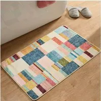 Gino Falcone Badematte Aquata GF-167, Badvorleger, Badezimmer Teppich, Höhe 7 mm, rutschhemmend beschichtet, fußbodenheizungsgeeignet, Kunstfaser, rechteckig, Badteppich, bedruckt, gestreift, modernes Design, rechteckig