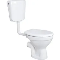 Belvit Tiefspül-WC BV-SW5001+BV-D0400+BV-AP1001, Komplettset Stand WC Abgang Waagerecht Wand Tiefspüler + Deckel +