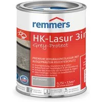 Remmers Holzschutzlasur HK-Lasur 3in1 Grey-Protect anthrazitgrau 0,75 Liter, 3in1 Holzschutz, Feuchtigkeit- und UV-Schutz