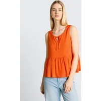 TOM TAILOR Denim Blusentop Blusen & Shirts Blusentop mit Leinenanteil