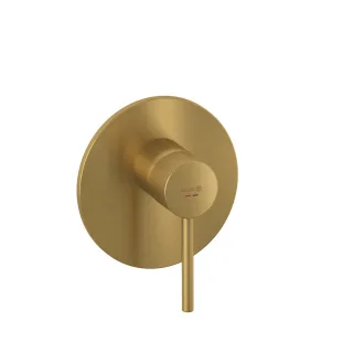 KLUDI BOZZ Unterputz-Brause-Einhandmischer, Feinbau-Set mit Funktionseinheit Brushed Gold 38755N076
