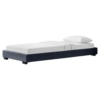 Corium Polsterbett, Dunkelgrau, Textil, 90x200 cm, Schlafzimmer, Betten, Polsterbetten