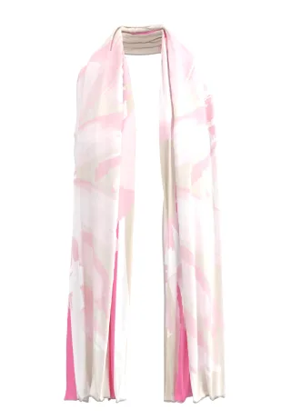 FRANK WALDER - Schal NOS mit sanftem Griff pink blush/ecru - Gr. - 0