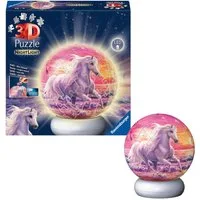 Ravensburger Puzzleball Nachtlicht Pferde am Strand, 72 Puzzleteile, beleuchtet