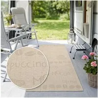 OTTO home Läufer Coffee, Kaffee-Motive, In- und Outdoor geeignet, rechteckig, Höhe: 5 mm, Wetterfest, UV-beständig, Küchenläufer, Camping, Balkon