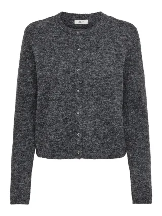 JDY - JDYHONEY LIFE L/S O-NECK CARDIGAN KNT Dark Grey Melange - Gr. - L