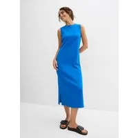 bonprix Jerseykleid aus Rippjersey, mit rundem geripptem Halsausschnitt, ohne Ärmel
