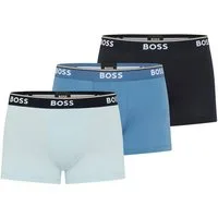BOSS Trunk (Packung, 3-St) aus Stretch-Baumwolle mit Logo-Bund, mittlere Bundhöhe