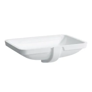 LAUFEN Pro S Einbau Waschtisch 8119690001091 60 x 40 cm, ohne Hahnloch, mit Überlauf, weiß