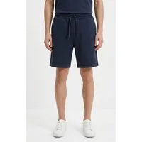 HUGO Sweatshorts Dinkoe elastischer Bund mit Kordel, Relaxed Fit, Logo-Druck