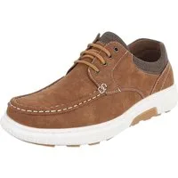 Coolwalk Herrenschuh Schnürschuh Casual mit Profilsohle Schnürschuh (92009915) Flach Schnürer in Camel