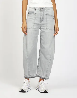 GANG Damen 94ODINA - o-shape fit Jeans light grey wash