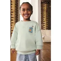 Next Sweater Sweatshirt mit Rundhalsausschnitt und Print (1-tlg)