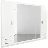 rauch Drehtürenschrank Drehtürenschrank Schrank Garderobe Wäscheschrank Schlafzimmer FLEXX mit 4 Schubkästen