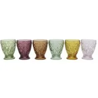Chic Antique Gläser-Set Chic Antique Saint-Émilion Glas mit Muster – 6er Set