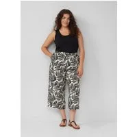 s.Oliver Culotte Hose Culotte aus Viskosemix mit All-over-Print