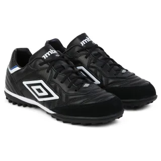 Umbro Herren Speciali Eternal Team Nt Grain Leder Astro Turf Turnschuhe (Schwarz/Weiß/Königsblau)