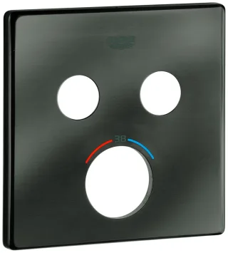 Grohe Rosette 49039 für SmartControl UP-THM mit 2 ASV hard graphite gebürstet, 49039AL0 49039AL0