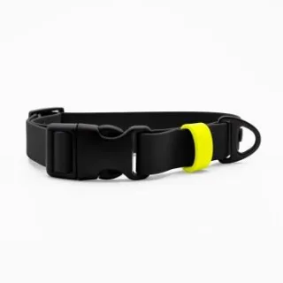 THE DOG IDEA Biothane Halsband Schwarz Klickverschluss XS