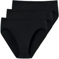 Schiesser Jazz-Pants Slips Luxury flache Nähten, ohne Seitennähte, seidig weiches Material im 3er Pack