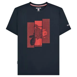 Lambretta Herren Scooter T-Shirt (Marineblau)